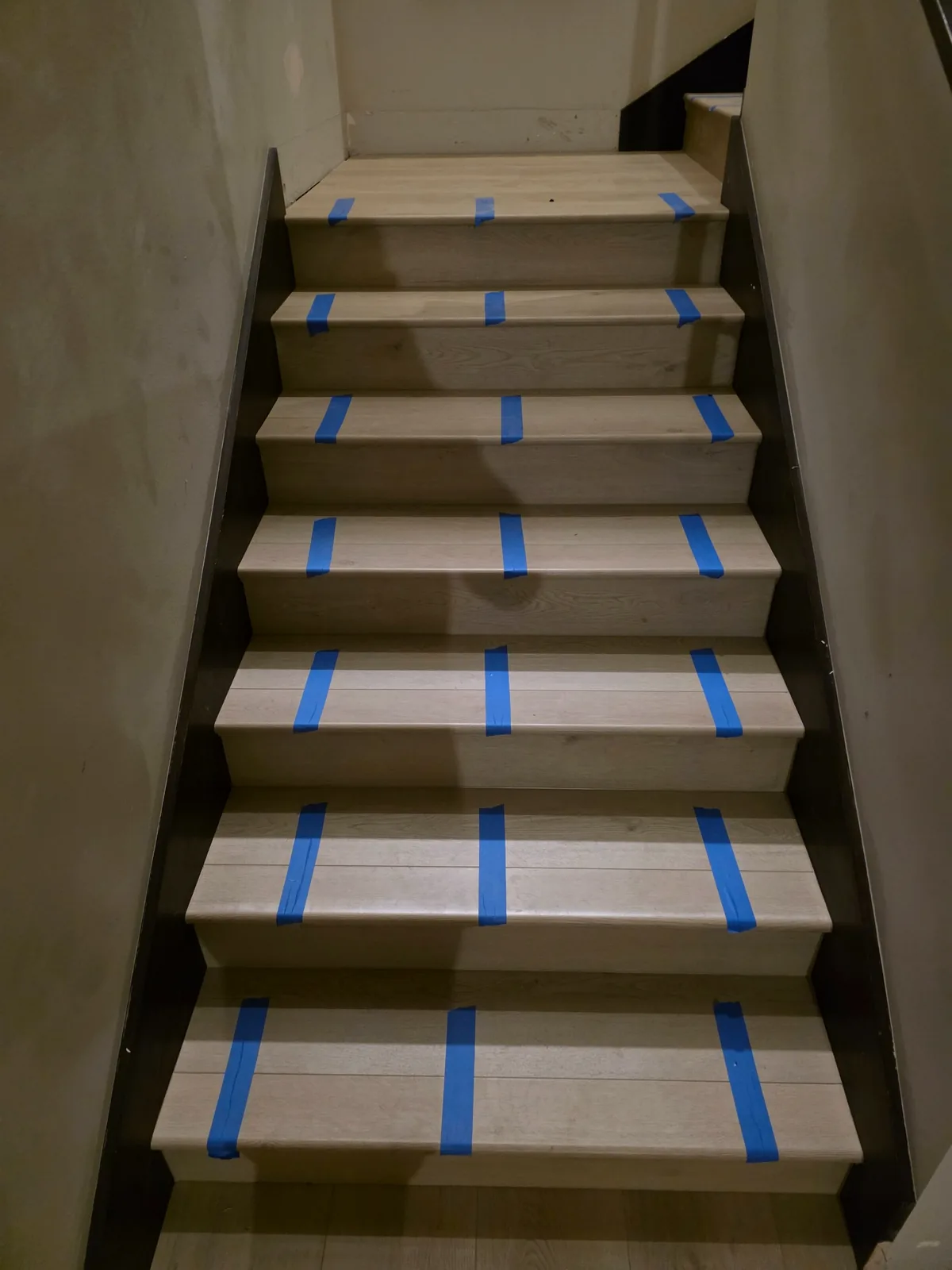 Stair installation in progress by T&S Floors in Utah County