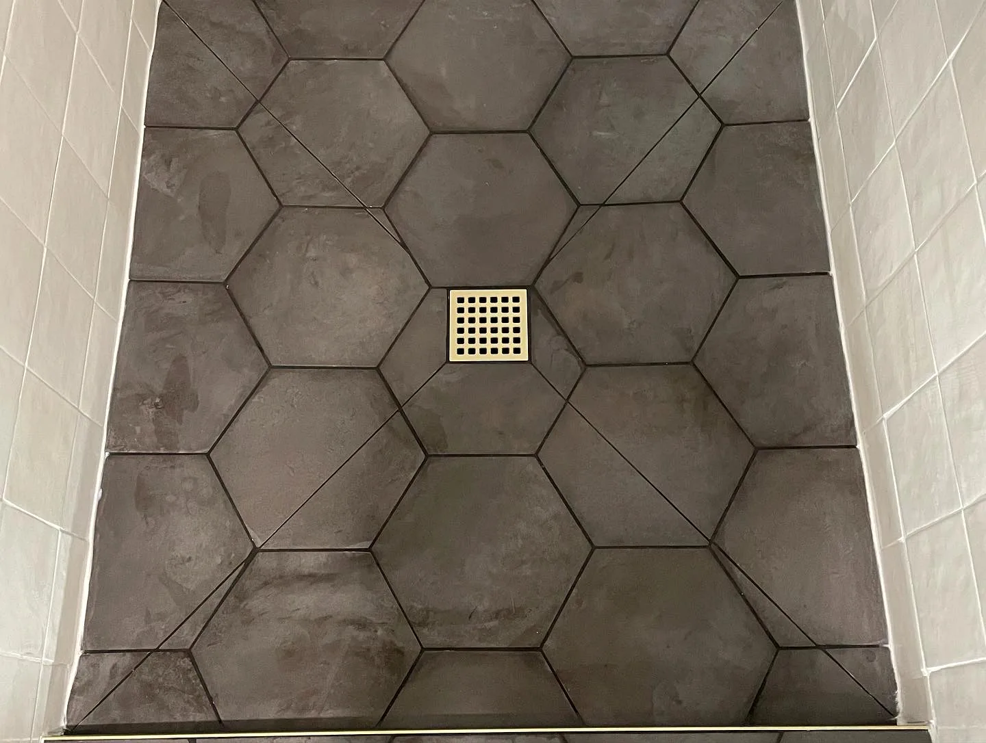Large-format hexagon tile by T&S Floors in Utah County
